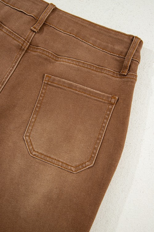 Breen Cropped High Rise Wide Leg Jeans