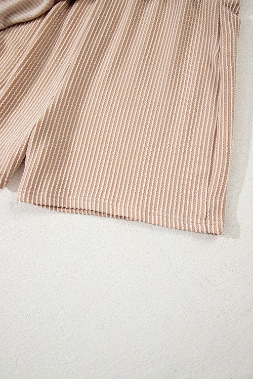 Jet Stream Corded Elastic High Waist Wrap Skort